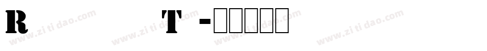 Rscanaith Th字体转换